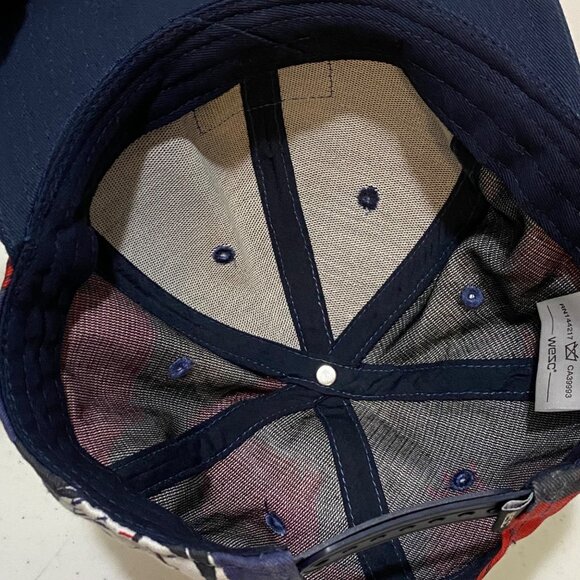 WeSC Coconuts Snapback Hat One Size Blue High Crown Six Panels Eyelets Flat Bill - Picture 8 of 8